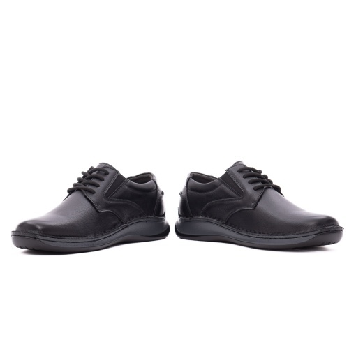 Pantofi barbati casual din piele naturala, Otter 85DT80007A 01-N, negru - Img 5