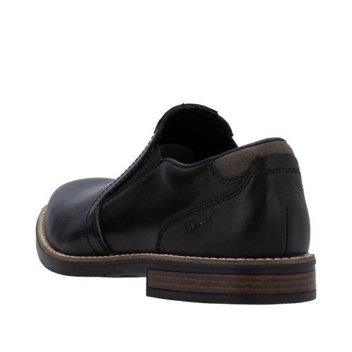 Pantofi barbati casual, piele naturala, 13557-00, negru - Img 5