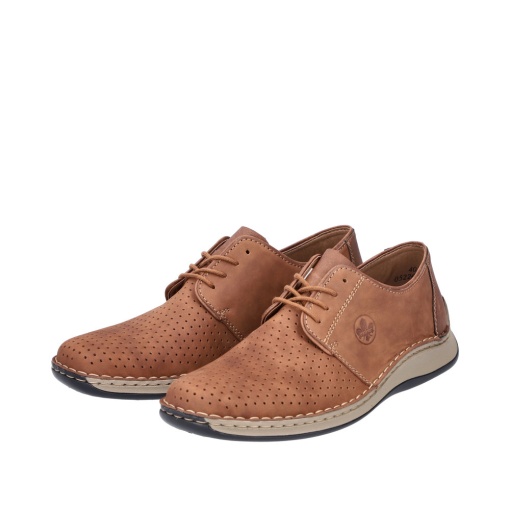 Pantofi barbati casual, piele naturala nabuc, 05226-24, maro - Img 10