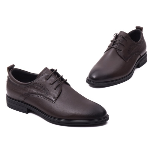 Pantofi barbati din piele naturala, Otter, E6E670004B 02-N, maro - Img 2