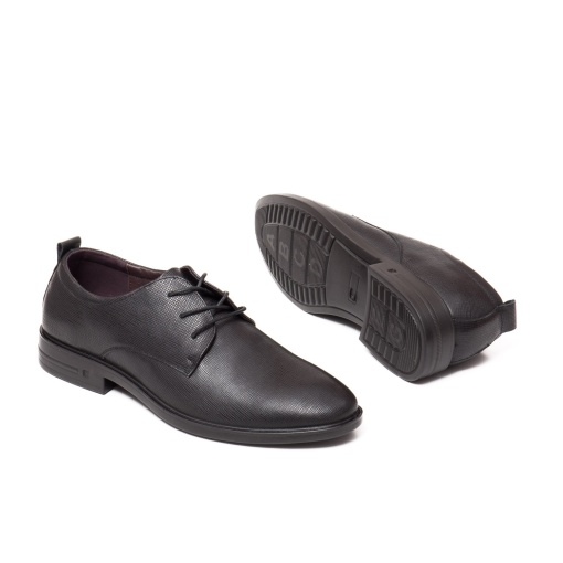 Pantofi barbati piele, marimi mari, 22002, negru - Img 5