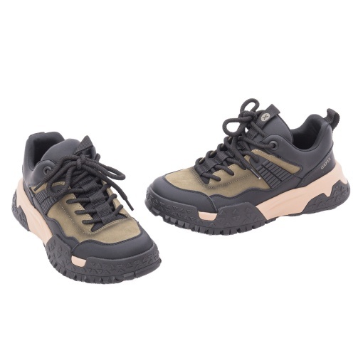 Pantofi barbati sport din piele naturala, Gryxx 1LN7-A 40-N, kaki - Img 2