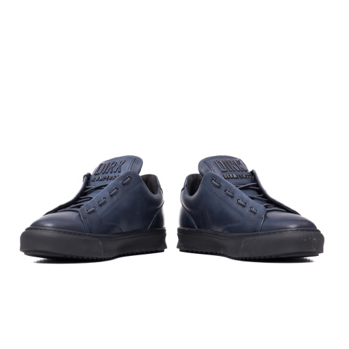 Pantofi casual adolescenti, piele naturala, 90985S, bleumarin - Img 4