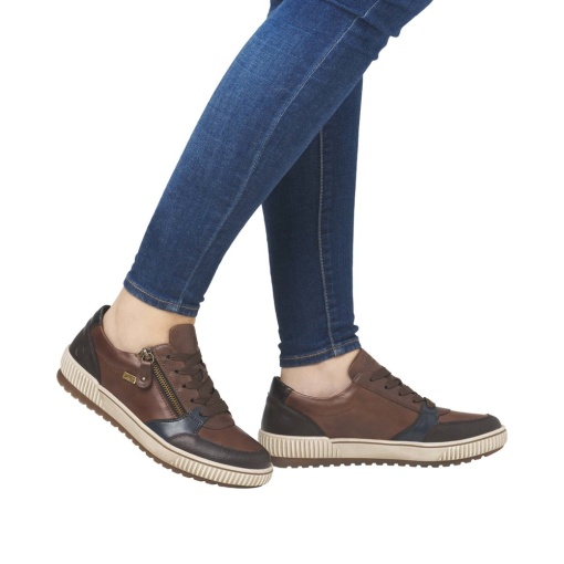 Pantofi casual dama stil Sneakers, piele naturala, D0701-22 - Img 2