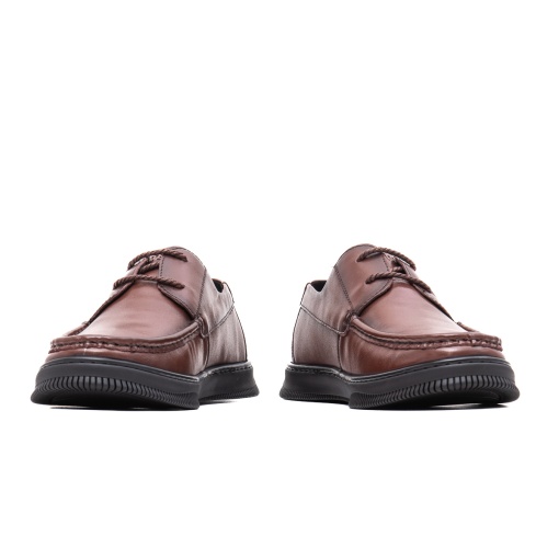 Pantofi casual, piele naturala, E6E600038B 02-N, maro - Img 5