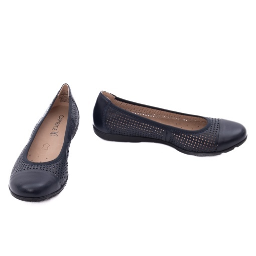 Pantofi dama casual din piele naturala, Caprice, 9-22151-42 814 OCEAN SOFTNAP, bleumarin - Img 3
