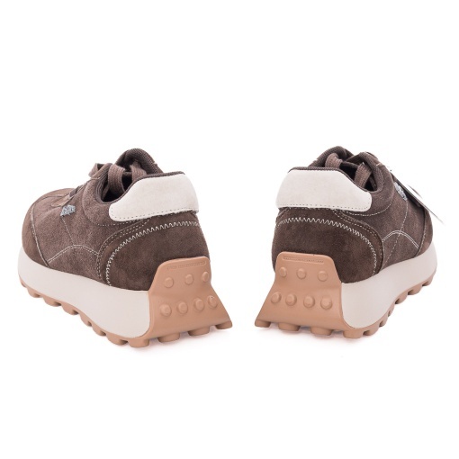 Pantofi dama casual din piele naturala nabuc, OBUWIE, Lee Cooper LCJ-26-01-4649L, maro - Img 6