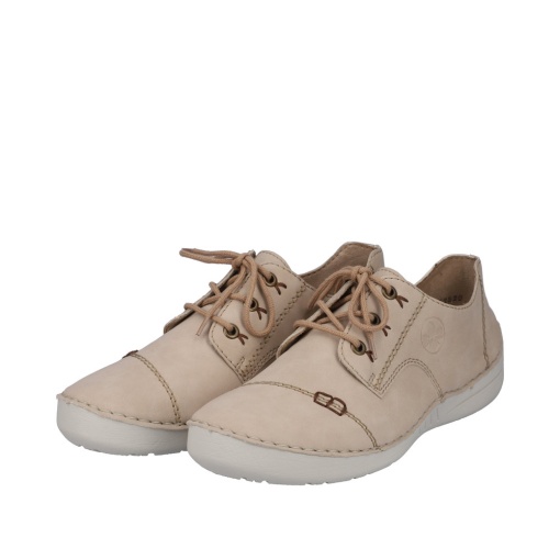 Pantofi dama casual, piele naturala, 52520-62, bej - Img 3