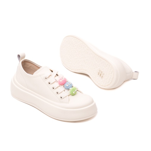 Pantofi dama casual, piele naturala, 6LMQ60013C 13-N, alb - Img 4