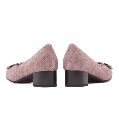 Pantofi dama din piele naturala intoarsa, KARISMA, JIJI60016C C5-I, roze - Img 6