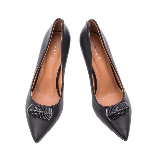 Pantofi dama eleganti din piele naturala, Epica, 1JI90007 01-N, negru - Img 5