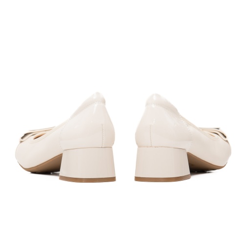 Pantofi dama eleganti, piele naturala, M4M460009B 52-N, crem - Img 6