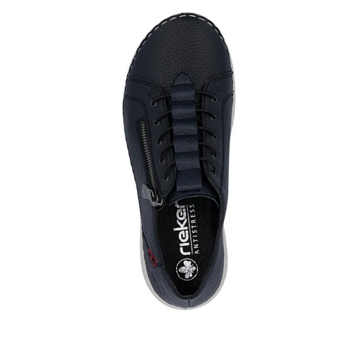 Pantofi dama, piele naturala, Rieker 50965-14, bleumarin - Img 8