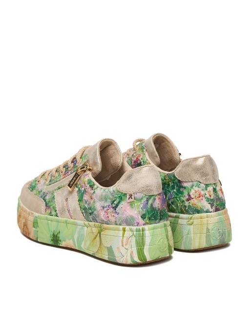 Pantofi dama sport din material textil, Rieker M7711-91, multicolor - Img 3