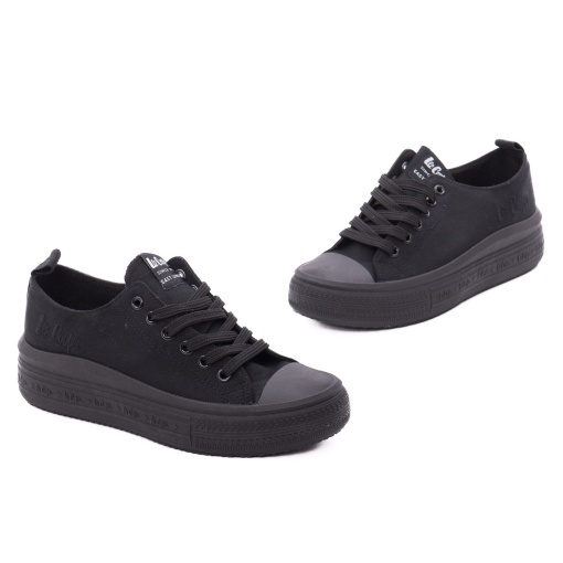 Pantofi dama sport din piele ecologica, Lee Cooper OBUWIE LCW-26-44-4484L, negru - Img 2