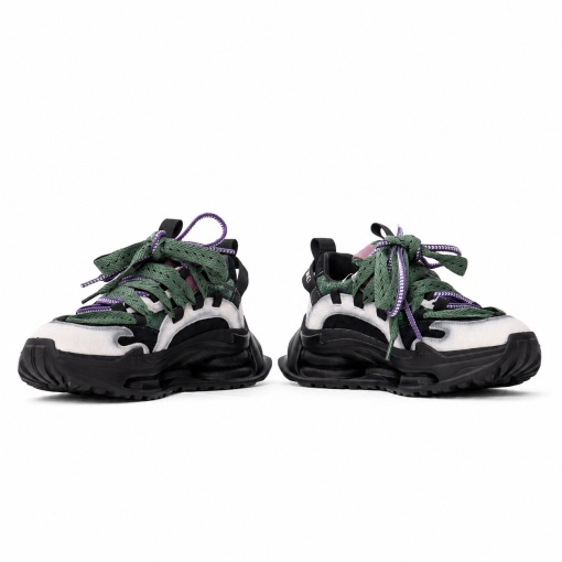 Pantofi dama sport din piele intoarsa PASS Collection 3OLY80003A 15-I, multicolor - Img 5