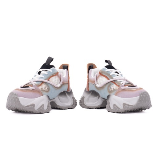 Pantofi dama sport din piele mix Feeling 5022, mov - Img 5
