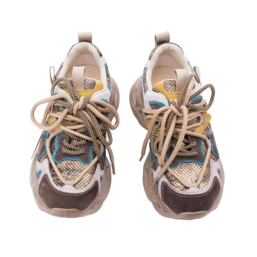 Pantofi dama sport din piele naturala, Gryxx, 1LY90011B H6-N, maro diverse - Img 4