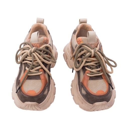 Pantofi dama sport din piele naturala intoarsa, Gryxx, 1Y2923-1A 97-I, bej diverse - Img 4