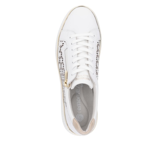 Pantofi dama sport, piele naturala, D2E03-80, alb - Img 8