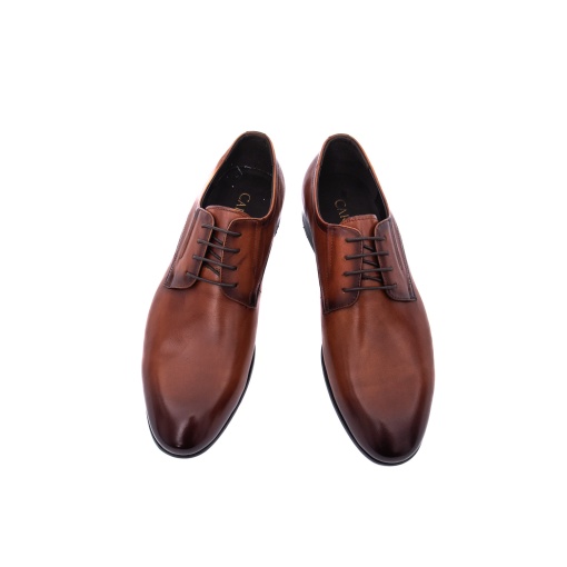 Pantofi eleganți bărbați Caribu 3MKD1-16-6B 16-N maro cognac piele naturală, office - Img 5