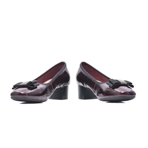 Pantofi eleganti cu toc mic piele naturala, X4X450053B 23-L - Img 5
