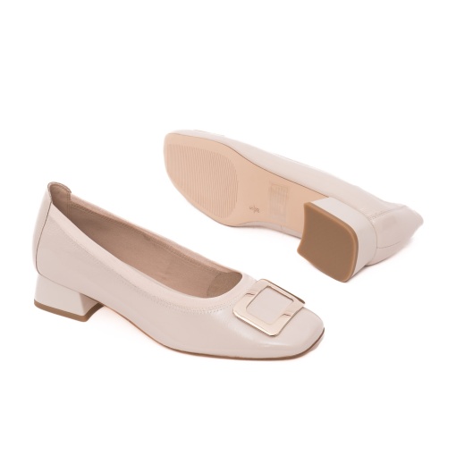 Pantofi eleganti dama din piele naturala, Caprice, 9-22300-44 141 SNOW NAPLAK, alb - Img 4