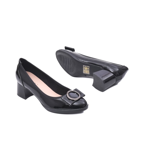 Pantofi eleganti, piele naturala lacuita, V4VA50023C 01-L - Img 5