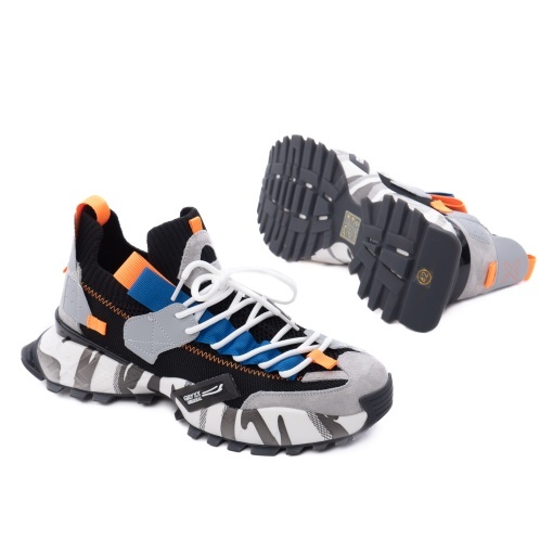 Pantofi sport barbati din piele mix, Gryxx 4S18159G 01-Z, negru - Img 4