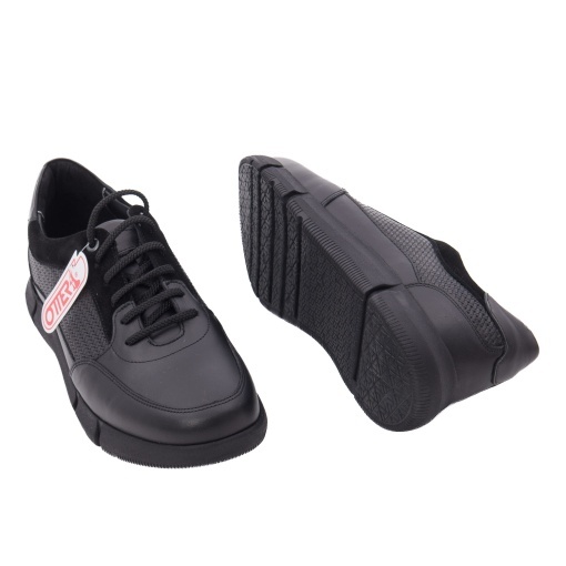 Pantofi sport barbati Otter OTK-76 01-N, negru - imagine 3
