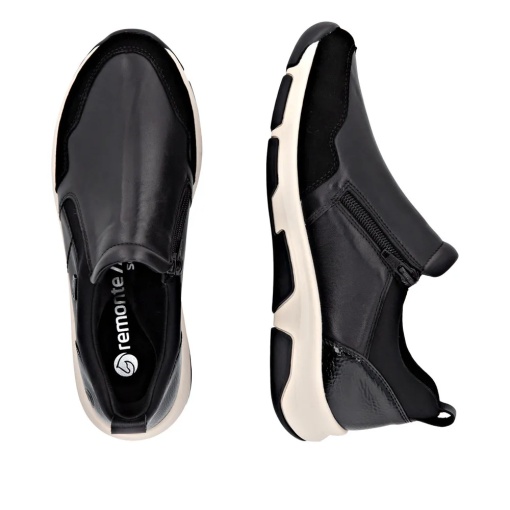 Pantofi sport dama din piele naturala, Remonte D1S07-00, negru - Img 9