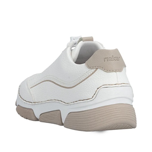 Pantofi Sport Damă Rieker 45969-80 Albi - Confort Antistress - Piele Ecologică - Img 8