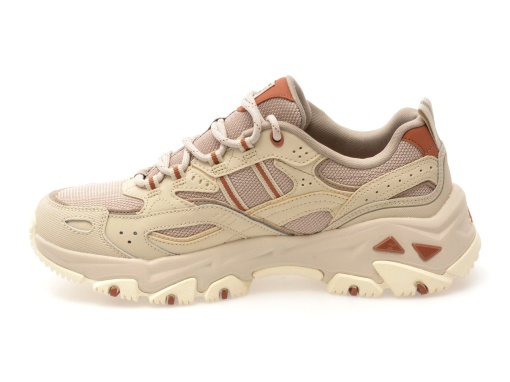 Pantofi sport damă Skechers D'Lites Hiker 180134-TPMT bej | Talpă Goodyear® - Img 9