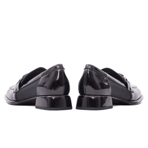 Pantofi vara dama din piele naturala lacuita, Epica V723A149-641D-N377 01-Z, negru - Img 6