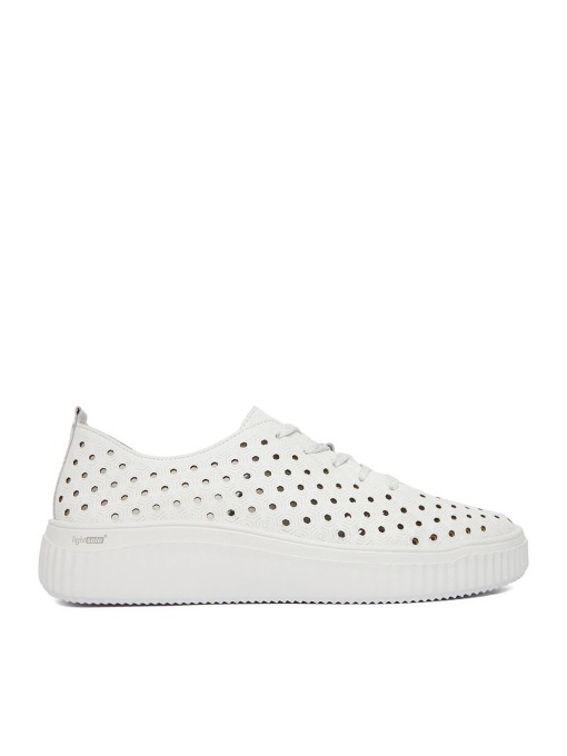 Pantofi Vară Damă Remonte D3E06-80 Albi - Piele Perforată - Img 8