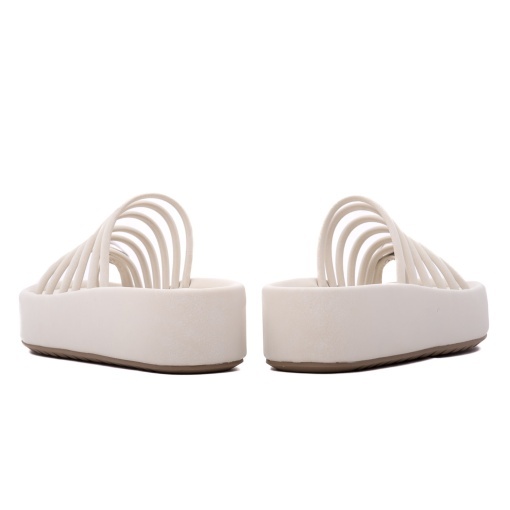 Papuci dama din material sintetic, Gryxx 5TAG80001B 52-S, crem - Img 6