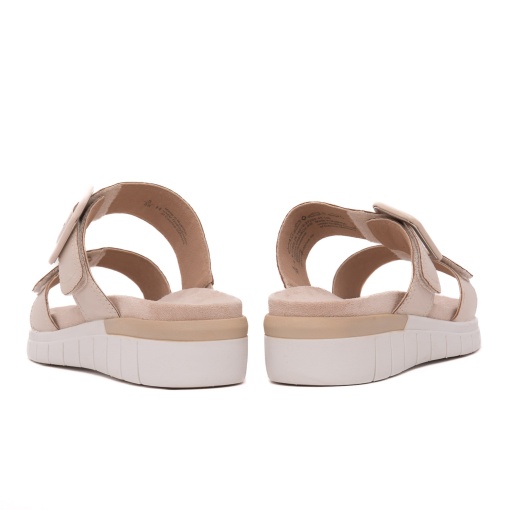 Papuci dama din piele naturala, Caprice, 9-27203-44 140 CREAM PERLATO, crem - Img 6