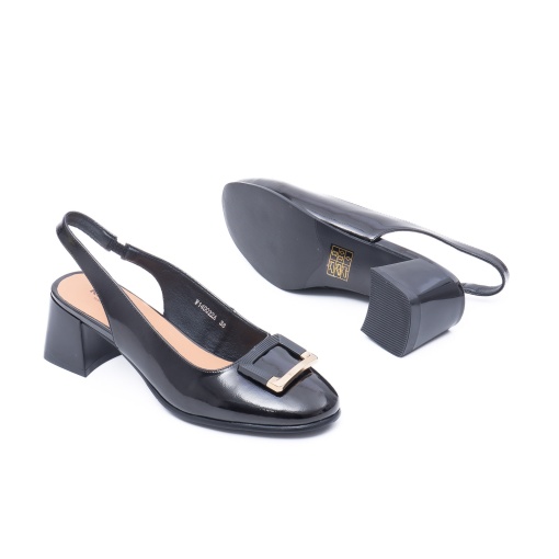 Saboti dama eleganti din piele lacuita W1W140032A 01-L - Img 5