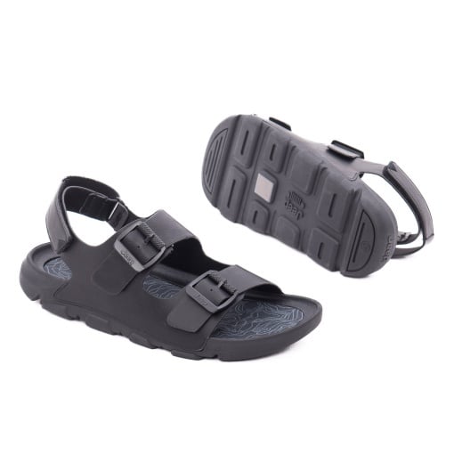 Sandale barbati din piele naturala, JEEP, DAYTONA SANDAL JM61121A 062 BLACK, negru - Img 4
