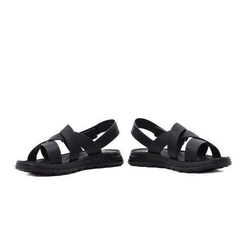 Sandale barbati din piele naturala, Otter 28Z580018A 01-N, negru - Img 5