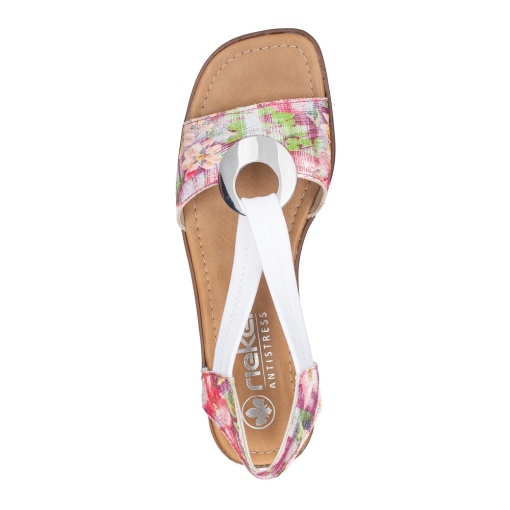 Sandale casual dama cu aspect floral, 62662-90 - Img 4