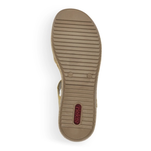 Sandale dama casual, piele ecologica, V0919-68, galben - Img 8