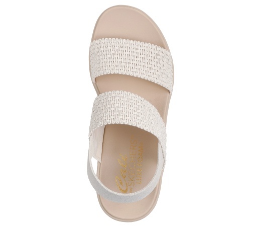 Sandale dama din material sintetic, Skechers CALI DAY 119413 OFWTOFF WHIT, alb - Img 3