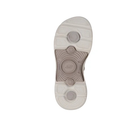 Sandale dama din material textil, Skechers GO WALK ARCH FIT 2.0 140874 TPE TAUPE, taupe - Img 5
