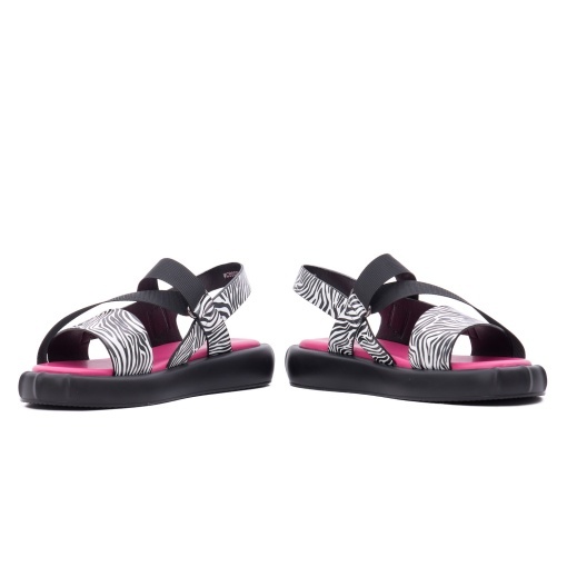 Sandale dama din piele mix, Gryxx H1WC80009A 47-Z, alb negru - Img 5