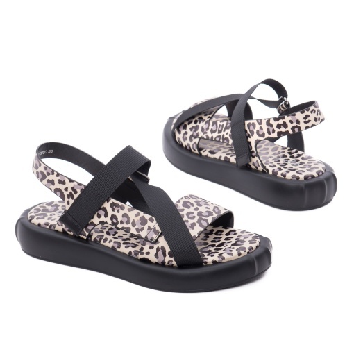 Sandale dama din piele mix, Gryxx H1WC80009C 45-Z, animal print - Img 3