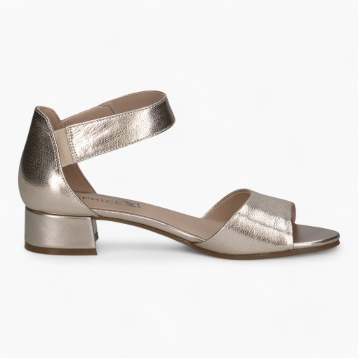 Sandale dama din piele naturala, Caprice 9-28212-42 959 PLATIN METAL, maro - Img 4