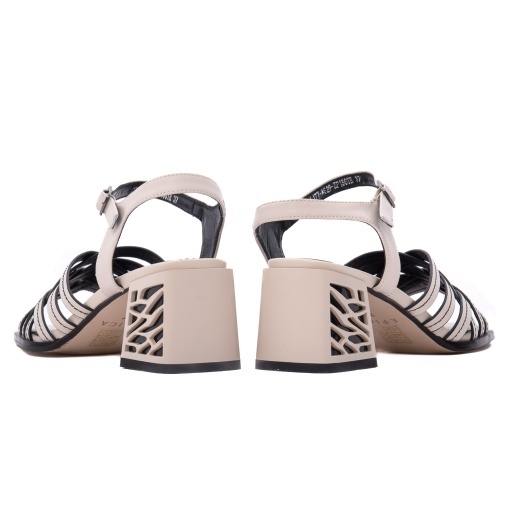 Sandale dama din piele naturala, Epica Z9L177-A629-ZP156TH 03-N, bej - Img 6