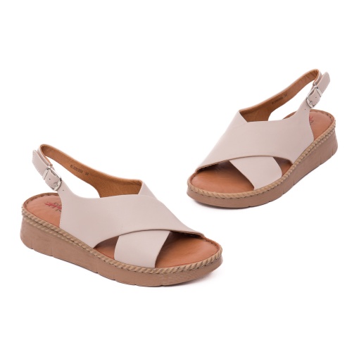 Sandale dama din piele naturala, PASS Collection, 7IKL60020A C5-N, roze - Img 2