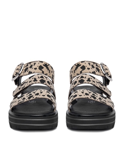 Sandale Damă Remonte D3N50-60 Bej Animal Print Piele Naturală - Img 2